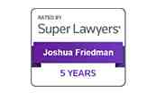 Rated by Super Lawyers 5 years in a row